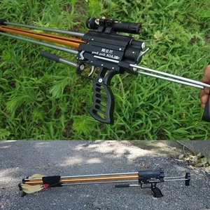 Élastique plus épais plus large de fronde d'alliage d'acier inoxydable d'extérieur de précision avec la conception d'arc pour des cibles de tir de pêche de chasse - Product Image 4
