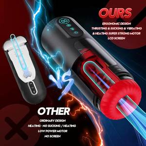 Masturbator listrik pintar untuk pria, mainan dewasa baru dengan pengaturan multi-kecepatan dan fitur Vibrator hisap - Product Image 4