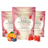 Gummies NAD+ Supplémentaires Sans Sucre Biologiques Vitamine B3 Niacinamide : Booste la Régénération NAD et l'Énergie