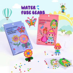 Perles magiques de pulvérisation d'eau drôles Art Crafted Toys Multicolor Hama Fuse Beads Diy Magic Water Sticky Beads - Product Image 1