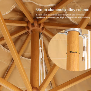 <span class=keywords><strong>Parasol</strong></span> de Plage et de Patio Pliant <span class=keywords><strong>en</strong></span> Aluminium avec <span class=keywords><strong>Paille</strong></span> Synthétique PP, Imperméable, Idéal pour Extérieur, Plage, Piscine, Villa - Offre Spéciale - Product Image 4