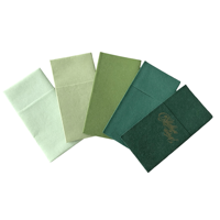 Serviettes en papier vert Airlaid Le lin de luxe jetable comme des serviettes en papier pour restaurant