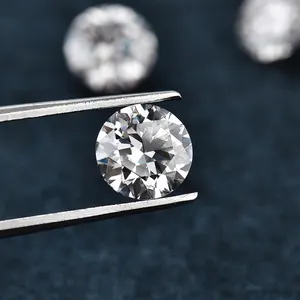 SICGEM Harga Murah Putih Disesuaikan Ukuran Vvs 0.1Ct untuk 20Ct Putaran Brilliant Cut Moissanite Batu Longgar