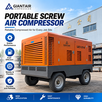 Compresseur d'air industriel portable à vis diesel GaintAir 7bar 8bar 12bar pour l'exploitation de plateformes de forage minier et les outils électriques