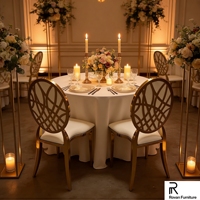 Chaise de mariage empilable en PU blanc de haute qualité au design moderne