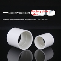 Sambungan Pipa Plastik UPVC Standar AS Terlaris Lintas Negara, Kopling Langsung Pasokan Air, Sambungan Lurus Halus Betina SCH40