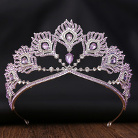 Princesse romantique diadème en cristal couronne de cheveux de mariée diadèmes de scène de bal de reconstitution historique