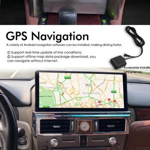 Car Multimedia Video Player 12.3inch 1920*720 <b>Android</b> 12 Screen for LEXUS GX460 GX400 2009 - 2022 Autoradio GPS Radio - Product Image 2