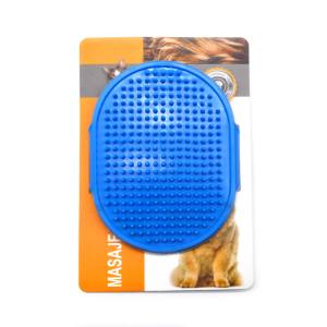 للبيع بالجملة فرشاة استحمام لتدليك الحيوانات الأليفة والقطط مخصصة من السيليكون فرشاة تدليك طويلة وقصيرة للشعر والكلاب - Product Image 2