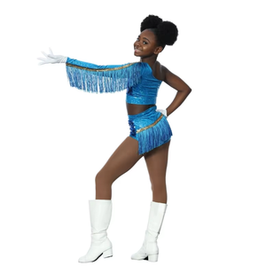 Uniformes de baile Majorette personalizados directos de fábrica: ropa de rendimiento de calidad superior para competiciones de jazz <span class=keywords><strong>latino</strong></span> y Majorette - Product Image 5