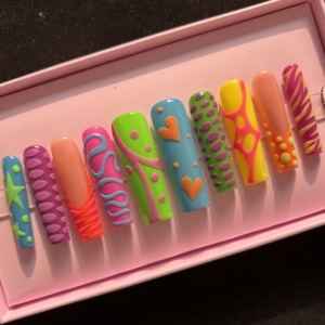 10 Uds. Uñas Acrílicas de Lujo con Diseño Francés, Estilo Stiletto, Hechas a Mano, Modernas, Precios de Fábrica - Product Image 4