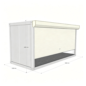 <span class=keywords><strong>Casa</strong></span> Contenedor Expandible de Acero Prefabricada, Moderna y Personalizada, de Montaje Rápido, Modular, Portátil, para Exteriores, Tipo Garaje - Product Image 2