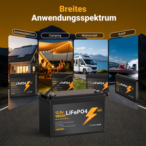 <span class=keywords><strong>Batterie</strong></span> au lithium 12V 100Ah à décharge profonde, étanche IP67, LiFePo4, 1280Wh, pour camping, camping-car, <span class=keywords><strong>bateau</strong></span>, système solaire (stock UE) - Product Image 2