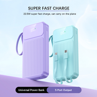 Producto más vendido en Alibaba, pantalla digital LED, Banco de energía portátil multipuerto para teléfono, 20000 Mah