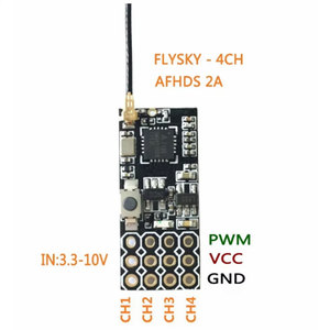 FS2A-4CH Receiver 4 Channel PWM For <b>RC</b> Drone Fixed Wing Compatible With FS-I6 I6X - Product Image 5
