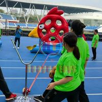 HUAYUE-Jeux de tir en plein air avec trou, jeux de construction d'équipe, défi sport spécial oiseaux, carton gonflable