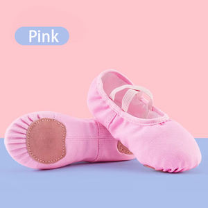 Klassische schwarze Ballerina Hausschuhe Wohnungen Ballett Braun Stretch Leinwand Balletts chuhe Tanz für Frauen und Mädchen Kinder - Product Image 3