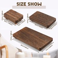 Rehausseurs en bois pour présentoir, socle de présentation, décoration, style rustique vintage, empilables, pour cuisine, support de plateau
