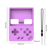 Étui de protection en Silicone violet pour Miyoo Mini Plus housse anti-poussière anti-chute sac de support de charge pour Console de jeu PC portable