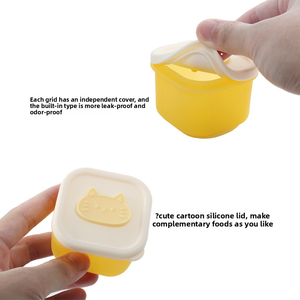 Nueva tendencia, horno microondas de grado alimenticio sin Bpa, seguro, fácil agarre, a prueba de fugas, contenedores de almacenamiento de alimentos de silicona - Product Image 4