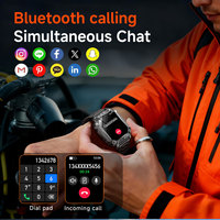 SENBONO AK86 Smartwatch da Esterno con Assistente Vocale, IP68, Chiamate Wireless, Monitoraggio Frequenza Cardiaca, Tracciamento del Sonno, Grande Smartwatch per Uomo