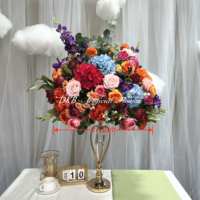 Usine de fleurs artificielles DKB, vente en gros de boules de fleurs artificielles, centres de table, grande boule de fleurs de 50 cm pour la décoration de table de mariage