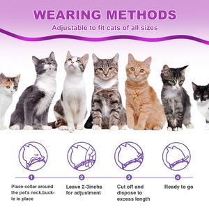 4er Pack Pet Adjusta ble Pheromon Calming Collar für Katzen Linderung Angst Stress dauert 60 Tage - Product Image 6