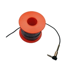 Câble de caméra d'imagerie sous-marine à 4 conducteurs, 30 m, avec prise casque, pour salle de plongée, accessoires de pêche, noir, modèle C4