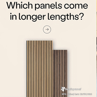Panneaux acoustiques en bois à lattes Seninpanel certifiés FSC 60x60cm pour des solutions murales insonorisées écologiques