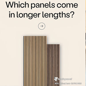 Panneaux acoustiques en bois à lattes Seninpanel certifiés FSC 60x60cm pour des solutions murales insonorisées écologiques - Product Image 2