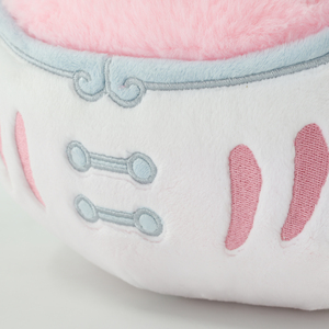 Dễ thương màu hồng mèo tròn plushies thiết kế độc đáo mềm đồ chơi nhồi bông cho tất cả các lứa tuổi pháp trứng sang trọng Gối búp bê cho ôm - Product Image 5