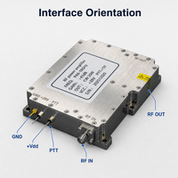 Module amplificateur de puissance RF Yuanlai PA8G-12GHz-50W, amplificateur de puissance large bande, amplificateur RF à semi-conducteurs, amplificateur micro-ondes, gain personnalisé