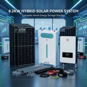 Kit de Inversor Híbrido Solar de 8.2kW con Batería de Respaldo para Electrodomésticos - Product Image 1