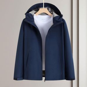 Custom Unisex Thick Softshell Rain Polyester Breathable Outdoor Business Windbreaker Coat Windproof Men's Tactical <b>Jacket</b> - Product Image 4