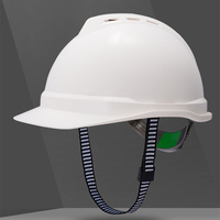 Casque de sécurité V sans fentes, 4 points de suspension, pour chantier, norme nationale, épaissi, anti-écrasement, protection renforcée