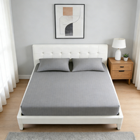 Draps de lit de mise à la terre personnalisés 15% argent, taille King Queen, plats et ajustés, antistatiques, réduisant l'inflammation