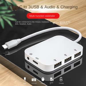 <span class=keywords><strong>Hub</strong></span> <span class=keywords><strong>USB</strong></span> 2.0 hợp kim nhôm trực tiếp từ nhà máy, chức năng OTG, một vào bốn, hỗ trợ sạc nhanh cho điện thoại di động - Product Image 2