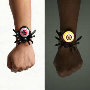 Reloj de Araña Luminoso de Halloween, Lámpara de Ojo, Pulsera, Adorno, Recuerdo para Fiesta Infantil, Accesorio de Cosplay, Truco o Trato - Product Image 4