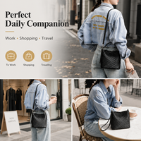 Tas Selempang Wanita Kulit Asli Anyaman Kustom, Tas Tangan Minimalis Modis, Produsen OEM