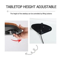 Table portative réglable d'ordinateur portable de bureau debout réglable en hauteur de levage pneumatique