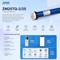 Moteur JINK ZM25TQ-2/ mm pour store tubulaire intelligent à télécommande pour système d'ombrage
