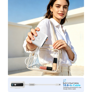 สมาร์ทวอทช์ แบตสำรองไร้สาย 10000mAh พร้อมปลั๊ก AC สายคล้องคอในตัว PD20W <span class=keywords><strong>8</strong></span> สี ขายส่ง - Product Image 5