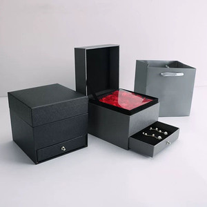 Nhà Máy Của Nhà Sản Xuất Sang Trọng Hộp Quà Tặng Biểu Tượng Tùy Chỉnh Ưa Thích Giấy Hoa Hồng Phổ Biến Trượt Bao Bì Ngăn Kéo Tái Chế Vật Liệu - Product Image 2