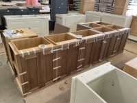 Ensemble d'armoires de cuisine modulaires en contreplaqué stratifié style Shaker CBMmart, îlot RTA prêt à assembler, écologique, moderne pour la maison