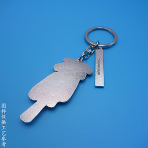 <b>Anime</b> Metal <b>Keychain</b> Custom 3D Figurine Bright Nickel Pendant Gift For Fans - Product Image 3