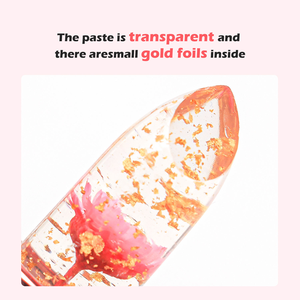 Vente en gros d'usine Rouge à lèvres hydratant végétalien rose <span class=keywords><strong>avec</strong></span> motif floral Nouvelle couleur transparente changeante Soin des lèvres - Product Image 2