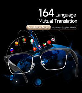 Lunettes <span class=keywords><strong>audio</strong></span> W100D AI - Traduction <span class=keywords><strong>en</strong></span> <span class=keywords><strong>direct</strong></span> <span class=keywords><strong>en</strong></span> 164 langues, IP67, 25g, IA à vie gratuite, 10h de musique, appels, cadre <span class=keywords><strong>en</strong></span> métal, charge magnétique - Product Image 5