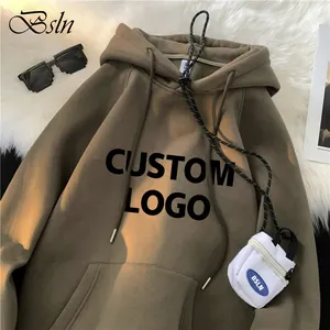 Logo personalizzato 100% cotone alta qualità felpa stampa a sbuffo Unisex anime felpe Sudadera con capucha