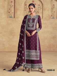 ชุดสูท Salwar Kameez Palazzo สำหรับผู้หญิงชุดปากีสถานที่มีความทนทานสูง - Product Image 2