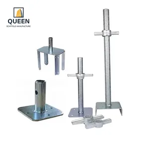 LINYIQUEEN peças andaimes ajustável oco parafuso jack base parafuso jack nível base placa